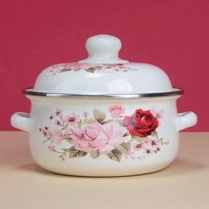 Coperchio Moderno per Pentola <span class=keywords><strong>in</strong></span> <span class=keywords><strong>Ferro</strong></span> Smaltato con Doppio Manico, Materiali Compositi, Impugnatura <span class=keywords><strong>in</strong></span> Acciaio Inossidabile, Fondo <span class=keywords><strong>in</strong></span> Alluminio, per Gas - Product Image 3