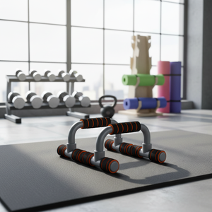 อุปกรณ์ออกกำลังกายที่บ้าน ด้ามจับโฟมบุนุ่ม บาร์วิดพื้นแบบนอนคว่ำ ป้องกันการลื่น โครงสร้างแข็งแรง ปรับได้ น้ำหนักเบา สำหรับการออกกำลังกาย - Product Image 6