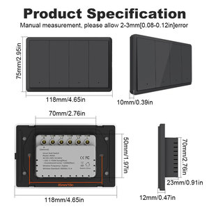Interrupteurs muraux intelligents Tuya à commande à distance, 1/2/3/4 gangs, pour la maison, avec ZigBee3.0, fabriqués aux États-Unis - Product Image 6