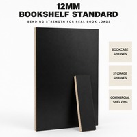 Panneau MDF mélaminé E1 de 12 mm pour bibliothèque moderne, panneau de fibres résistant à l'humidité de qualité meuble d'intérieur pour étagères et rangements