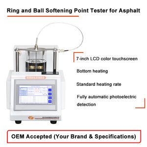 เครื่องทดสอบจุดอ่อนตัวของบิทูเมนแบบอัตโนมัติเต็มรูปแบบ ได้มาตรฐาน <span class=keywords><strong>ASTM</strong></span> <span class=keywords><strong>D36</strong></span>, การทดสอบตัวอย่างสองชุด, หน้าจอสัมผัสขนาด 7 นิ้ว - Product Image 6