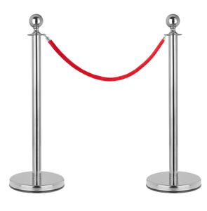 Stainless Steel Queue Stand Retractable <b>Belt</b> Barrier Stanchion for Crowd Management - Product Image 1