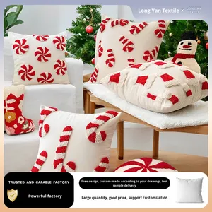 Funda <span class=keywords><strong>de</strong></span> Almohada <span class=keywords><strong>de</strong></span> Alta Calidad para <span class=keywords><strong>Navidad</strong></span> con Bordado Tufted <span class=keywords><strong>de</strong></span> Papá Noel, Funda <span class=keywords><strong>de</strong></span> Cojín Tejida con Textura <span class=keywords><strong>de</strong></span> Bucle y Diseño <span class=keywords><strong>de</strong></span> Huevo para el Hogar - Product Image 2