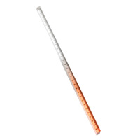 Règle acrylique dégradé coloré Transparent mesurant le bord droit pour les étudiants, les fournitures de bureau et les cadeaux promotionnels