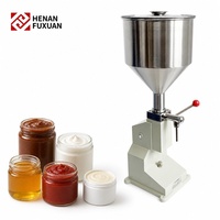 Machine de remplissage manuelle pour liquides à haute viscosité, chocolat, crème chili, pâte de fruits en pot, pour pâtes épaisses