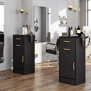 Barbershop Drawer Type <b>Tool</b> Cabinet Hair Salon Special Storage Cabinet Beauty Salon <b>Tool</b> Shelf Cabinet - Product Image 1