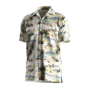 Camisa Hawaiana de Secado Rápido con Botones y Estampado Floral, Talla 2XL, para Playa, Verano, Tejido Transpirable, Manga Corta, Pantalones Cortos - Product Image 1
