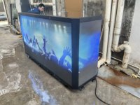 Cabine DJ pliable avec écran LED, table de DJ, façade d'écran vidéo pour scène de boîte de nuit, club de musique, événements