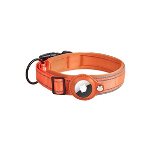 Naylon yansıtıcı Pet yaka anti-kayıp rahat köpek tasması hava etiket tutucu GPS ayarlanabilir köpek kedi tasma - Product Image 6