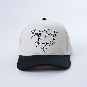 Tùy chỉnh Bông 5 Bảng điều khiển Mũ bóng chày Snapback, giai điệu khác nhau Mũ golf, đường cong vành 5 Bảng điều khiển Mũ bóng chày - Product Image 2