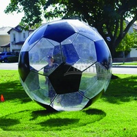 Ballon de football gonflable géant Zhenmei, certifié CE, imprimé UV, taille personnalisable, imperméable, pour événements publicitaires, installation facile
