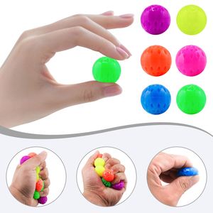 Custom Tpr Stress-Relief <b>Squeeze</b> Honeycomb Bouncy Holed Soft Elastic Wall-Sticking Buoyant <b>Balls</b>, Fidget Toy - Product Image 2