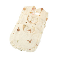 Meilleurs bavoirs pour bébé à volants de couleur claire, doux, respirants et confortables en coton mousseline pour nouveau-né