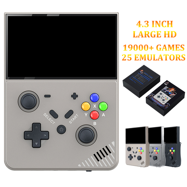 R43 PRO M18 4.3 Inch 64GB 19000+ GAMES Hand Held Arcade Gaming Console 2025 TV Classic Portable Handheld Retro Game Console