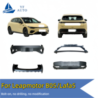 Cover Bumper Depan Belakang Atas Bawah Tanpa Cat untuk Mobil Listrik Leapmotor Lafa5, Cangkang Bumper Eksterior, Suku Cadang Eksterior