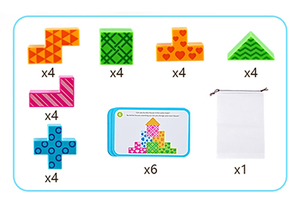 Puzzle Logici STEM Blocchi di Costruzione - Gioco Educativo 3D Rompicapo per Bambini dai <span class=keywords><strong>3</strong></span> <span class=keywords><strong>Anni</strong></span> in Su - Product Image 3