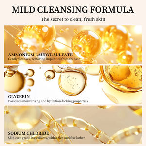 Gel de Ducha de Leche de Cabra Orgánica Natural, Gel de Ducha Exfoliante e Iluminador, Brillo Dorado, Hidratante y Blanqueador - Product Image 4