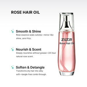 Fabricante OEM, el Mejor Aceite para el Cuidado del Cabello con Extracto de Rosa, Logotipo Personalizado, Marca Privada, Orgánico, 100 ml, Hidratante y Brillante, 2 en 1 - Product Image 3