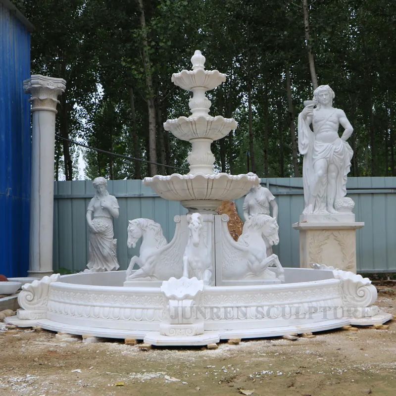 Прямой Производитель, садовый фонтан, камень, конский водяной фонтан для продажи
