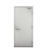 Porte de sécurité ignifuge en acier galvanisé moderne, taille personnalisée, antivol, pour hôpital, commerce, résidence