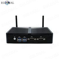 Mini PC Económico Sin Ventilador, Procesador Intel Celeron N5095, RAM DDR4, SSD MSATA, Windows 10 Pro, HD VGA, Puertos LAN POS Dobles, Mini Computadora