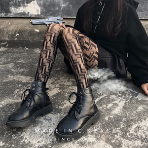 סקסי חלול jacquard נטו חותלות מכנסיים סקסי גרביים לוגו מותאם אישית אופנה נשים הדוקה גרביונים/חותלות - Product Image 1