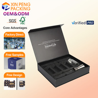 Boîte cadeau en carton OEM Premium 2026 XP avec couvercle et base, fermeture magnétique, intérieur en velours, estampage doré, emballage personnalisé, boîte cadeau en papier kraft