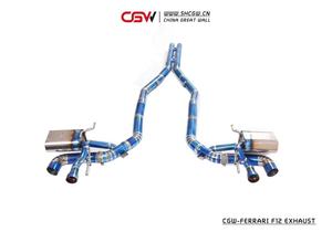 Titanyum ses egzoz susturucu Catback ipuçları vakum ve uzaktan vana kontrolü Ferrari F12 6.3 benim 2013 - Product Image 2