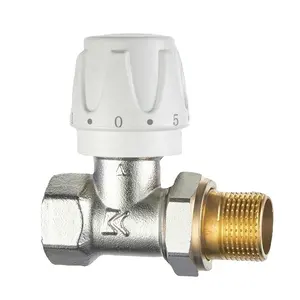 China manufacturer DN15-DN25 high pressure straight manual temperature control radiator valves for sale
