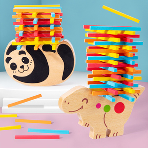 Hot New Classic Educational Block Set Wooden Stacking & Balancing Animals for Toddlers Kids & Children CE Certified - Product Image 3