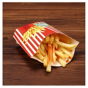 Boîte en papier jetable personnalisée pour frites et poulet frit à emporter – Emballage de restauration rapide en gros - Product Image 4