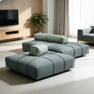 Sofá Seccional en Existencia, Muebles para Sala de Estar, Moderno y Elegante, Tela de Alta Calidad, Relleno de Esponja, Sofá Cómodo - Product Image 5