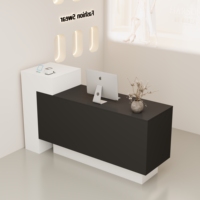 Petit comptoir de réception moderne minimaliste pour magasin de vêtements d'hôtel salon de beauté ou table de comptoir de bar