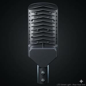 Lampe de rue LED extérieure étanche 36W à lentille, haute luminosité, pour usage commercial, avec boîtier en aluminium durable, éclairage de sécurité industriel - Product Image 2