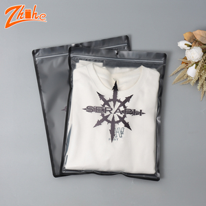 Sacchetti di Plastica per Imballaggio con Chiusura a Zip e Stampa Personalizzata, <span class=keywords><strong>Cerniera</strong></span> per Vestiti con Logo, Buste Ziplock di Lusso Trasparenti in PE per Abbigliamento - Product Image 2