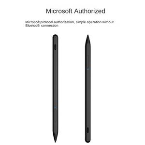 <span class=keywords><strong>ปากกา</strong></span>สไตลัสหน้าจอสัมผัสแบบคาปาซิทีฟของไมโครซอฟต์ ป้องกันการใช้งานผิดพลาด ด้วยระบบเหนี่ยวนำแรงกด ดีไซน์แม่เหล็กดูดติด สำหรับ<span class=keywords><strong>คอม</strong></span>พิวเตอร์ - Product Image 2