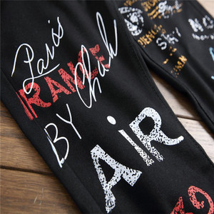 กางเกงยีนส์แฟชั่นสำหรับผู้ชาย, กางเกงยีนส์ขาตรงพิมพ์ลายตัวอักษรผ้าปะเข้ารูปสำหรับผู้ชาย - Product Image 5