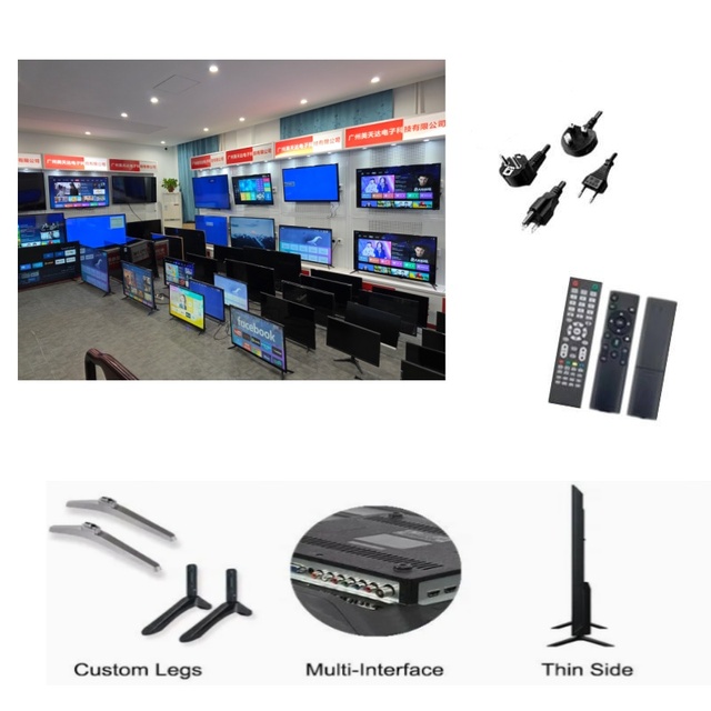 TV Manufacturer OEM Android 65 Inch Smart TV Television Custom T2s2 Flat Screen LED TV