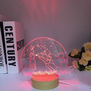 โคมไฟโต๊ะข้างเตียงทำจากไม้ลายการ์ตูน <span class=keywords><strong>beastars</strong></span> อนิเมะ LED <span class=keywords><strong>beastars</strong></span> สำหรับตกแต่งห้องนอน nightlight ของขวัญวันเกิดเด็ก - Product Image 5