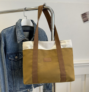 Sac en toile de coton épais, portable, réutilisable, avec logo personnalisé, sac fourre-tout en toile pour les courses, sac en toile durable avec poignée robuste - Product Image 2