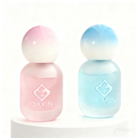 Botol Parfum Kaca Bulat Mewah Isi Ulang 30ml 50ml 100ml dengan Logo Custom, untuk Perawatan Kulit dan Makeup, Botol Parfum Kaca Frosted dengan Kotak
