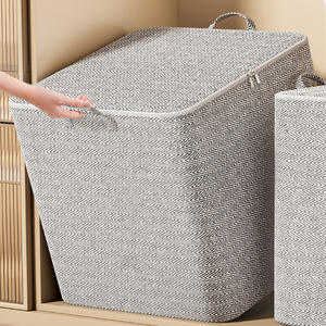 نافذة قماشية قابلة للطي من الفولاذ بتصميم حديث ، منظمة ملابس بسعة كبيرة لغرفة المعيشة - Product Image 1