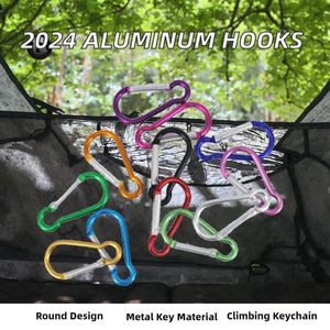 Porte-clés mousquetons ronds en alliage de zinc 2024 à prix abordable, imprimés en typographie, pour l'escalade, le camping et les accessoires de plein air, vente en gros - Product Image 2