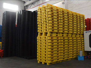 Heavy Duty 1300*1300*150mm Euro Pallet Entrada de 4 vías de una cara para la industria y el almacenamiento Paletas de plástico a la <span class=keywords><strong>venta</strong></span> - Product Image 6