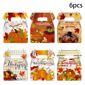 Boîte Cadeau en Gros Thème Automne Thanksgiving Citrouille 3D pour Bonbons et Snacks, Idéale pour la Décoration de Fêtes - Product Image 5