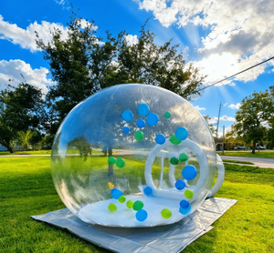 Maison à bulles gonflable d'extérieur personnalisée avec tunnel, en PVC, installation facile, capacité <span class=keywords><strong>de</strong></span> 4 à 5 enfants, pour le camping et les parcs d'aventure - Product Image 5