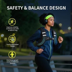 Reflektierende Neopren Umwelt freundliche Gewichts weste für Männer Frauen für das Gehen Kraft training Laufen Übung Joggen - Product Image 3