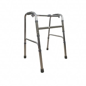 Aluminum Alloy <b>Folding</b> <b>Walker</b> Height Adjustable For Elderly And Pregnant Women Outdoor Rehabilitation Training Exercise - Product Image 1