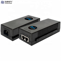 Injecteur PoE OEM/ODM 30W, entrée 90~264Vac, sortie 48Vdc/0.6A, multi-ratios 10G/5G/2.5G/1G, 802.3af/at, pour ordinateurs de bureau, caméras IP et téléphones, certifié CE FCC UL