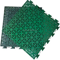 Sistema de Losetas Encajables Portátiles para Canchas de Baloncesto al Aire Libre, Material Plástico PP, Personalizables para Patios Traseros, 3x3, en Venta